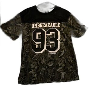 Zoo York "Unbreakable" Green Floral Tee Size XL
